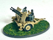 1/56 German 2cm Flakvierling 38   Painted Resin   Bolt Action 28mm   Crew  Base