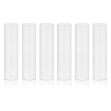 3.5" White Plastic Candle Covers Sleeves Chandelier E12 Socket 6PCS Set