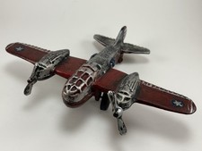 Vintage Style Cast Iron WWII Bomber Airplane 10 Wingspan Rustic Decor Toy