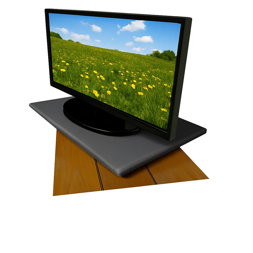 Soporte giratorio para TV Lazy Susan para pantalla plana - Tocadiscos de vinilo pastel nuevo Foto 3 de 4