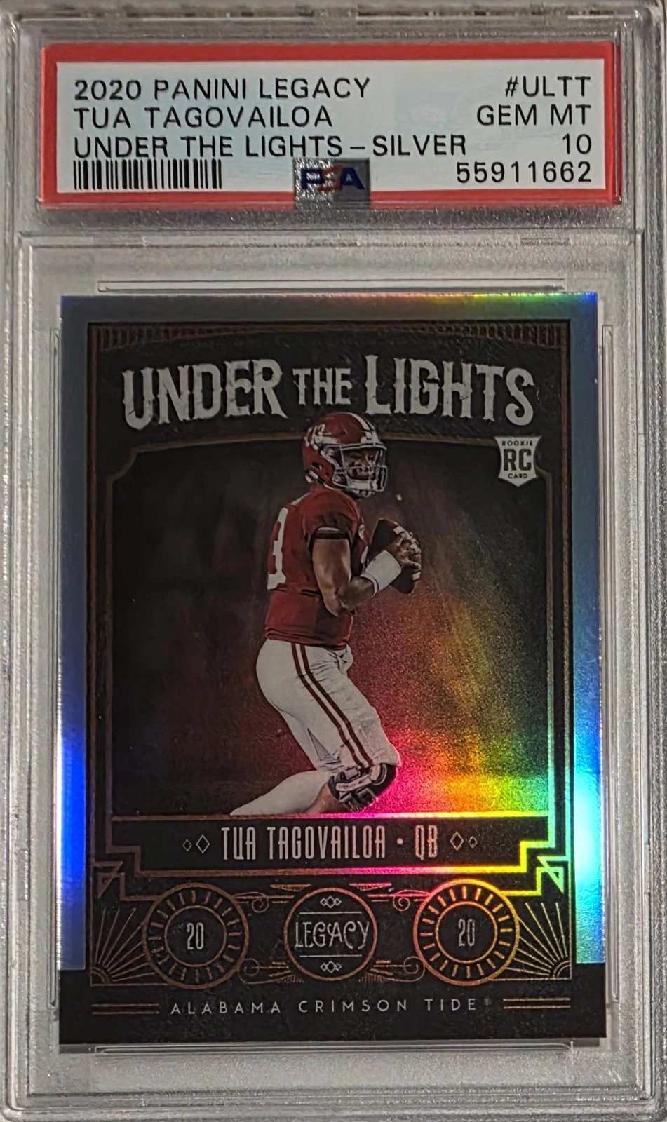 Tua Tagovailoa Panini Legacy Under the Lights #ULTT Silver