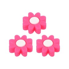 3Pcs Tennis Racket Dampeners Soft Silicone Tennis Vibration Dampeners Pink