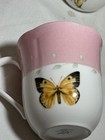 New 4 Lenox Butterfly Meadow Mugs 3 1/2" Tall Never Used Perfect Condition! — photo 6