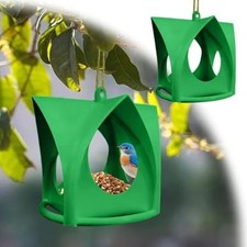 Image of Cottage Style Hanging Bird Feeder Weatherproof Large Capacity Wild Bird Feeders