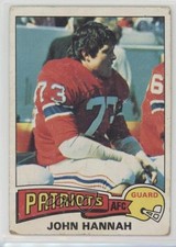 1975 Topps John Hannah #318 HOF e8o