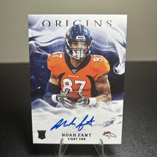 2019 Panini Origins Noah Fant ON CARD AUTO Rookie #RA-NF SAINTS Autograph (RC). rookie card picture