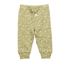 Rylee + Cru 0-3M Pointelle Legging Truffle Floral Baby Bottoms