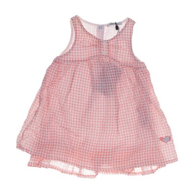3Pommes, Kleid, Größe: 74, Pink/Weiß, Baumwolle, Gepunktet, Mädchen #q6S