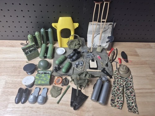 Vintage 1960's 12" GI Joe Accessories Lot