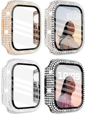 For Apple Watch Series 10 Series 11 Diamond Bling Case iWatch 42/46mm 38mm Cover