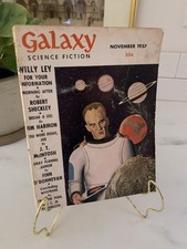 ✨ Galaxy Science Fiction Vintage Magazine November 1957 Pohl Sheckley Wolfbane ✨