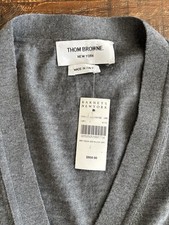 Thom Browne 4-Bar Wool Cardigan, Men  s NWT- 950 Flaw 2 Med