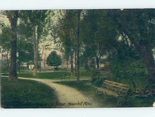 Divided-Back PARK SCENE Haverhill Massachusetts MA : : make an offer hk8243