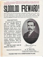 1907 Charlotte NC Banker Wanted Poster Embezz...