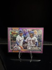 Topps 2026 Series 1 It Takes Two Pink Foil Lindor Soto Mets #52 Baseball Card