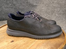 Cole Haan Men 2.ZeroGrand Lined Laser Wingtip Oxford Navy Blue Size 8.5 M C30337