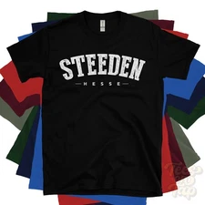 STEEDEN HESSE T-SHIRT Regierungsbezirk Giessen Deutschland retro varsity gift
