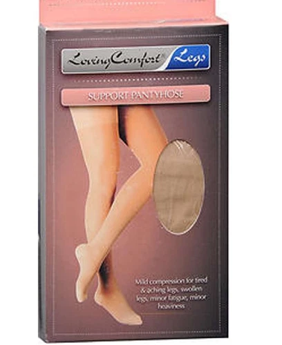 Loving Comfort Beinstützstrumpfhose, geschlossene Zehe 20-30 mmHg (Größe: Q) beige - Bild 1 von 2