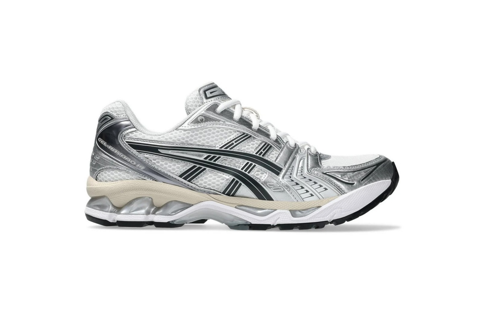 Zapatillas deportivas para correr ASICS GEL-KAYANO 14 unisex blancas gris grafito
