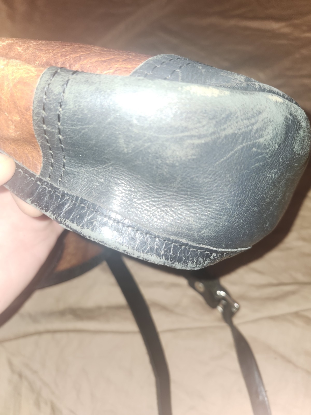 Duluth Pack Medium Shell Brown Bison Leather Purs… - image 9