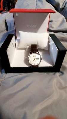 Tissot Visodate Heritage Automatic D/D Silver Dial 40mm Brown Leather Box Papers