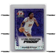 2025 Leaf NSCC The National Proof - Madison Booker Rookie 1/1 Purple Dots