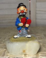 Ron Lee Signed Heartbroken Clown Figurine 24K...