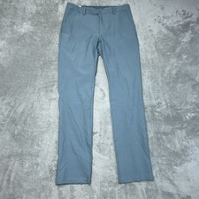 Greg Norman Men's 30x32 Performance Pants Blue Polyester a2131