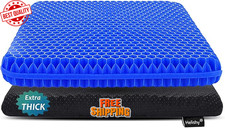 Gel Seat Cushion Extra Thick for Long Sitting Wheelchair Office Chair Car Seat