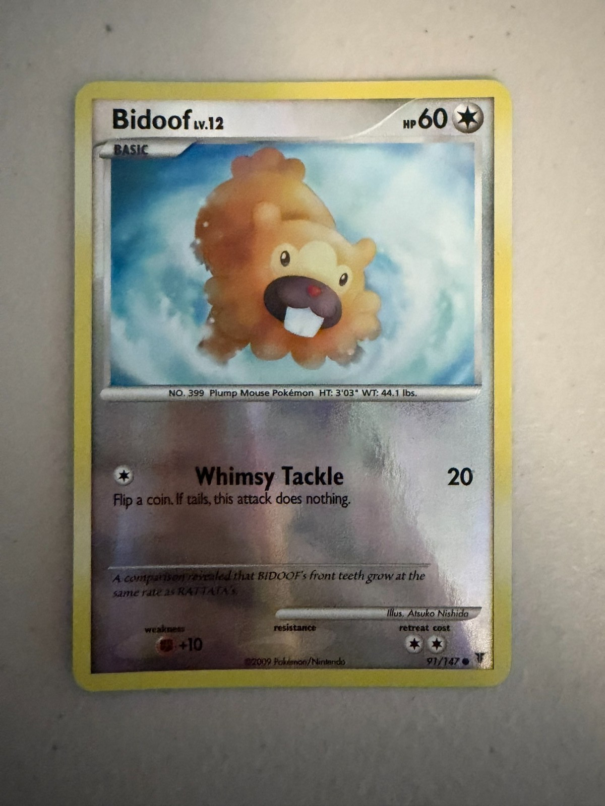 Bidoof 91/147 Common Supreme Victors Reverse Holo Pokemon TCG