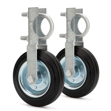 Gate Helper Wheel for Supporting Metal Swing Gates with 1-5/8" Thru 2" Gate Fram