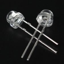 20x LED Diodes Straw Hat Bright White 20000mcd Lamps Electronics Components 5mm