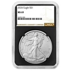 2026 $1 1-oz American Silver Eagle NGC MS69 Brown Label Retro Core