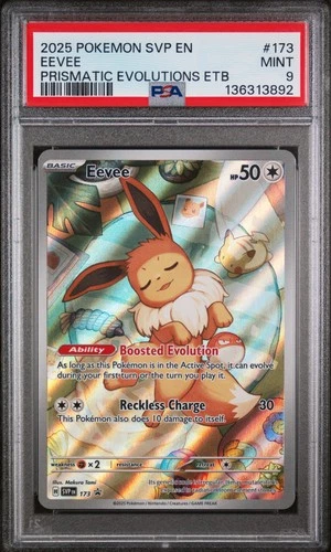 2025 POKEMON SVP EN-SV BLACK STAR PROMO #173 EEVEE PSA 9