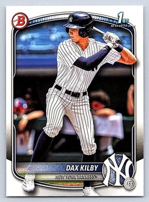 DAX KILBY  YANKEES RC 1st card 2025 BOWMAN DRAFT #BD-146