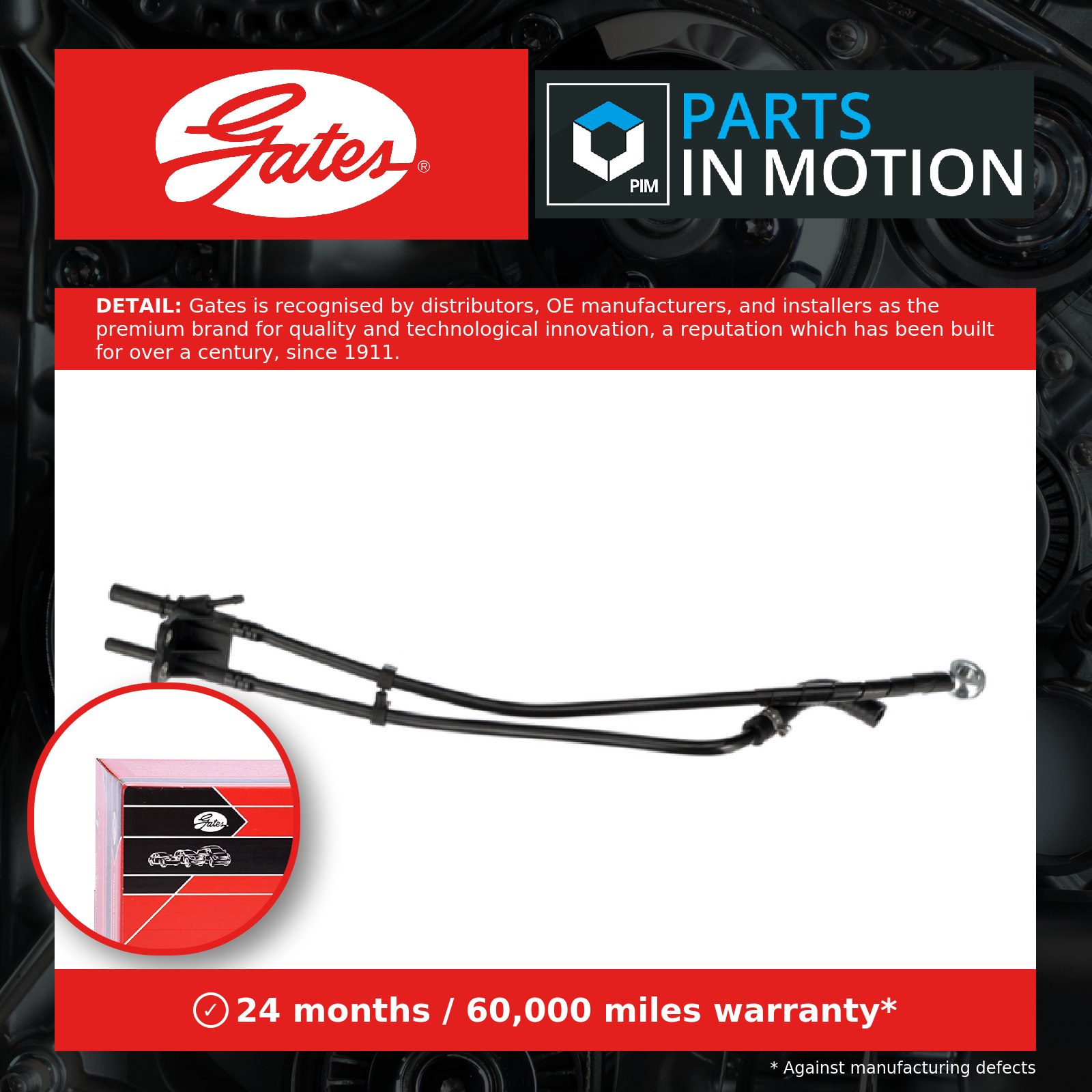 Fuel Hose Fuel Supply System Fits Fiat Ducato Iveco Daily GATES MFL1019 - Image 23