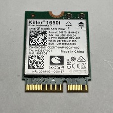 Killer AX1650i WLAN WIFI 6 Bluetooth 5.0 Mini PCI Module Intel Network Card