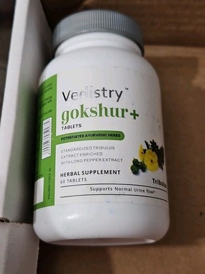 Vedistry Herb Essential Gokshura 60 Tablets Gokshur Herbal Supplement 12/2026