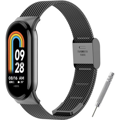 Armband Metall, Xiaomi Mi Band 10, 9, 8, Edelstahl, Ersatzarmband