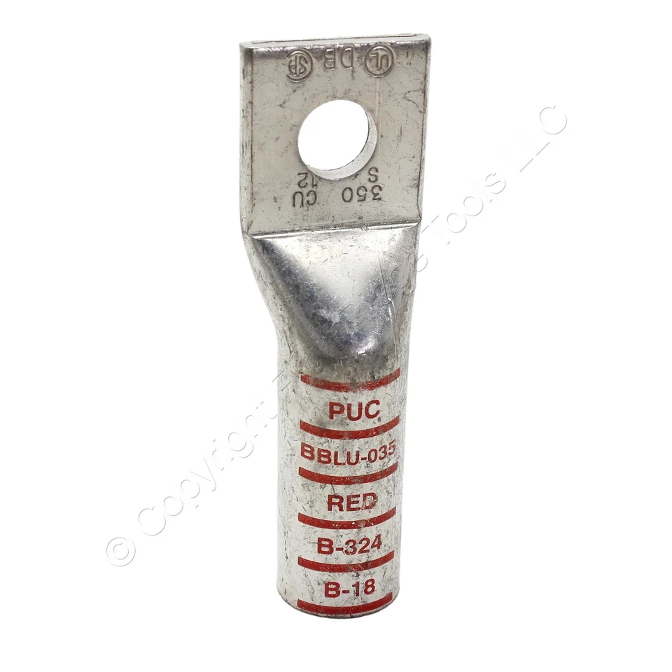 31-Pack Penn-Union Puc BBLU-035 Red B-324 B-18 Battery Cable Lugs 1/2" - Image 4 of 4