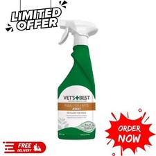 Vet's Best Flea Tick and Mite Flea Treatment Spray for Dogs Plant Based 500ml UK