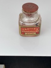 Carter Red Household Ink #198-198 1/2 Size 45 x 45 x 60 mm Made in USA (e252