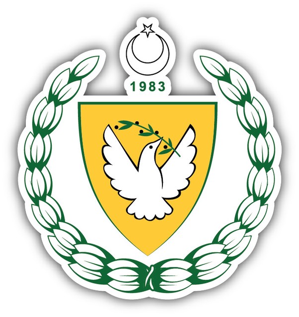 Turkish Republic Of Northern Cyprus Coat Of Arms Car Sticker - 3'', 5