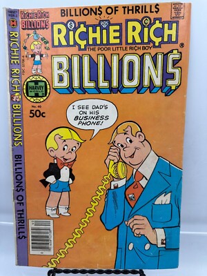 Richie Rich Billions Comic No. 40 Harvey World 1981