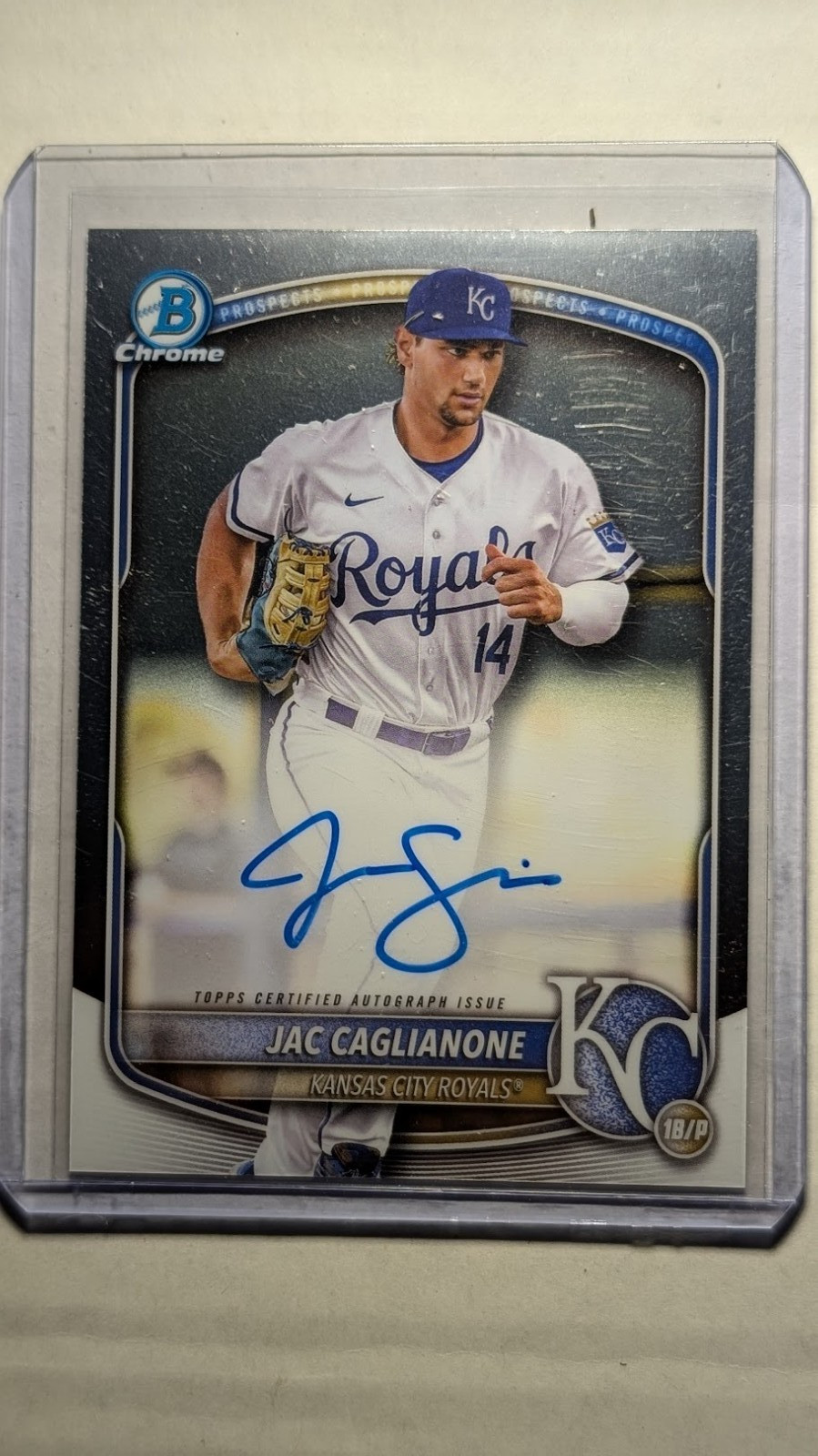2025 Bowman - Chrome Prospect Autographs Jac Caglianone #CPA-JCA (AU, RC)