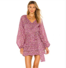 NWOT LoveShackFancy Rina Dress in Cherry Wine Size 8