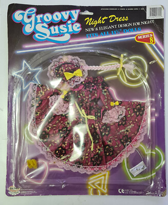 Vintage 90s GLOBO GROOVY SUSIE doll OUTFIT NIGHT DRESS for 11 1/2 New in blister