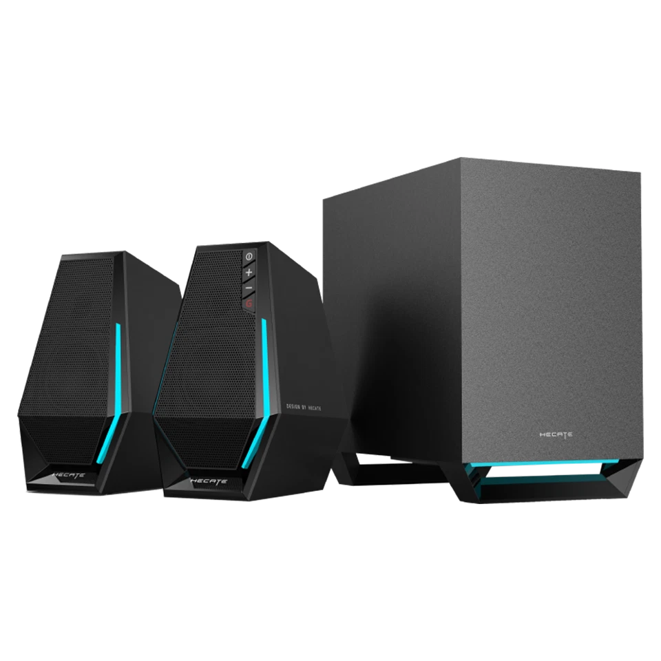 Altavoces para computadora Edifier G1500 MAX 2.1 juegos con salida de línea de subwoofer luz RGB Foto 4 de 4