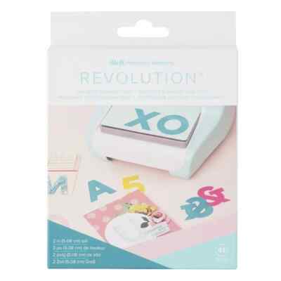 We R Memory Keepers Large Alphabet Dies-San Serif 2'' 60000591 by American Crafts