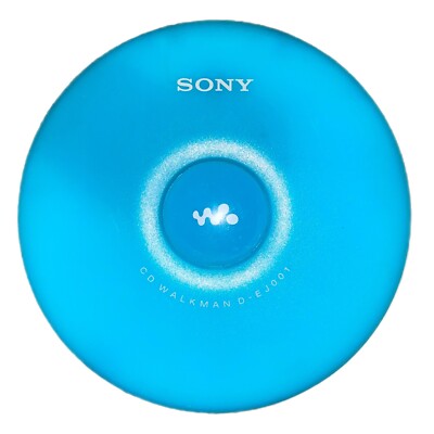 Sony Walkman Portable CD Player - Aqua - Untested no Cord D
